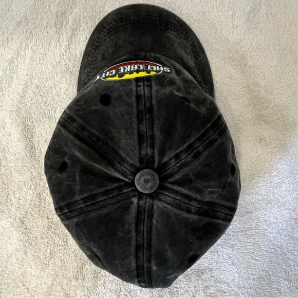Salt Lake City Embroidered Cotton Dark Grey Adjustable Cap - Picture 7 of 15